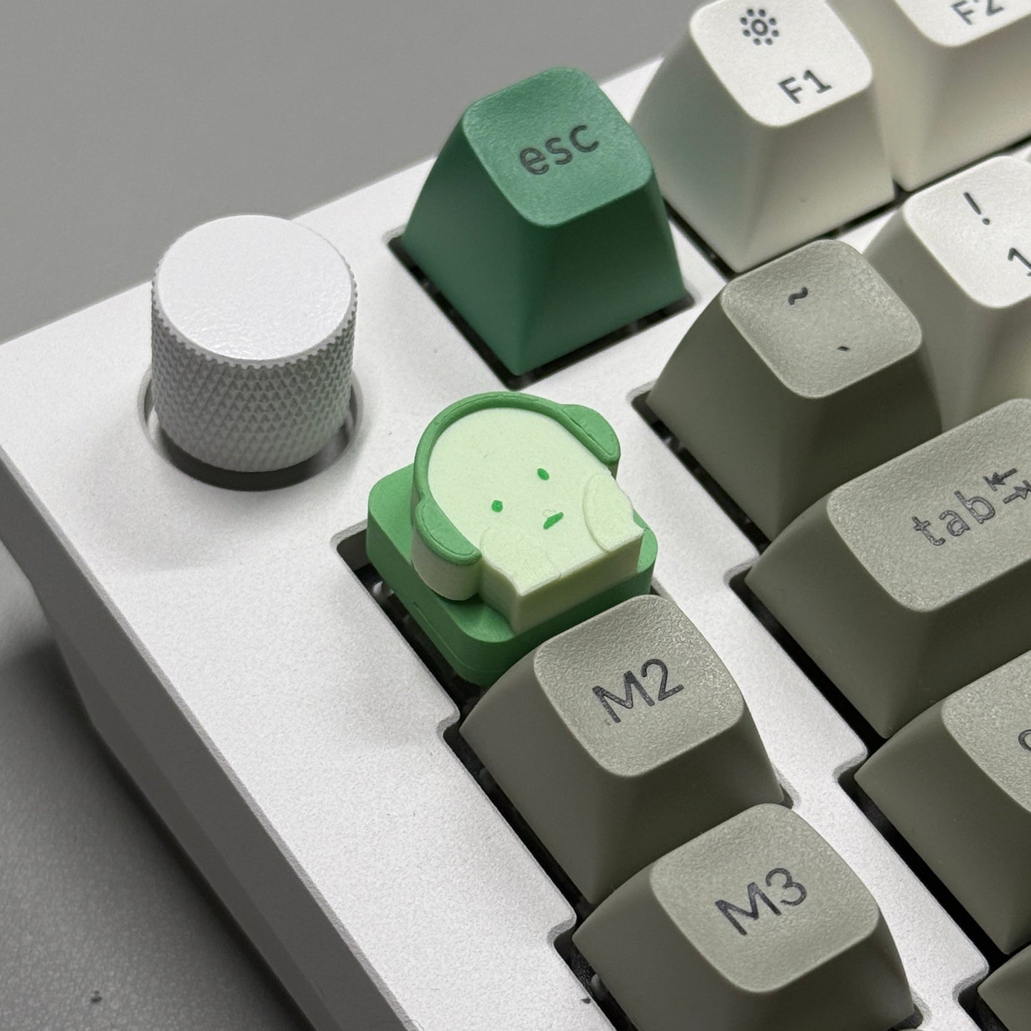 Smiski Headphones Keycap & Keychain | Stress Relief Fidget | Cartoon Collection | 3D Printed Gifts