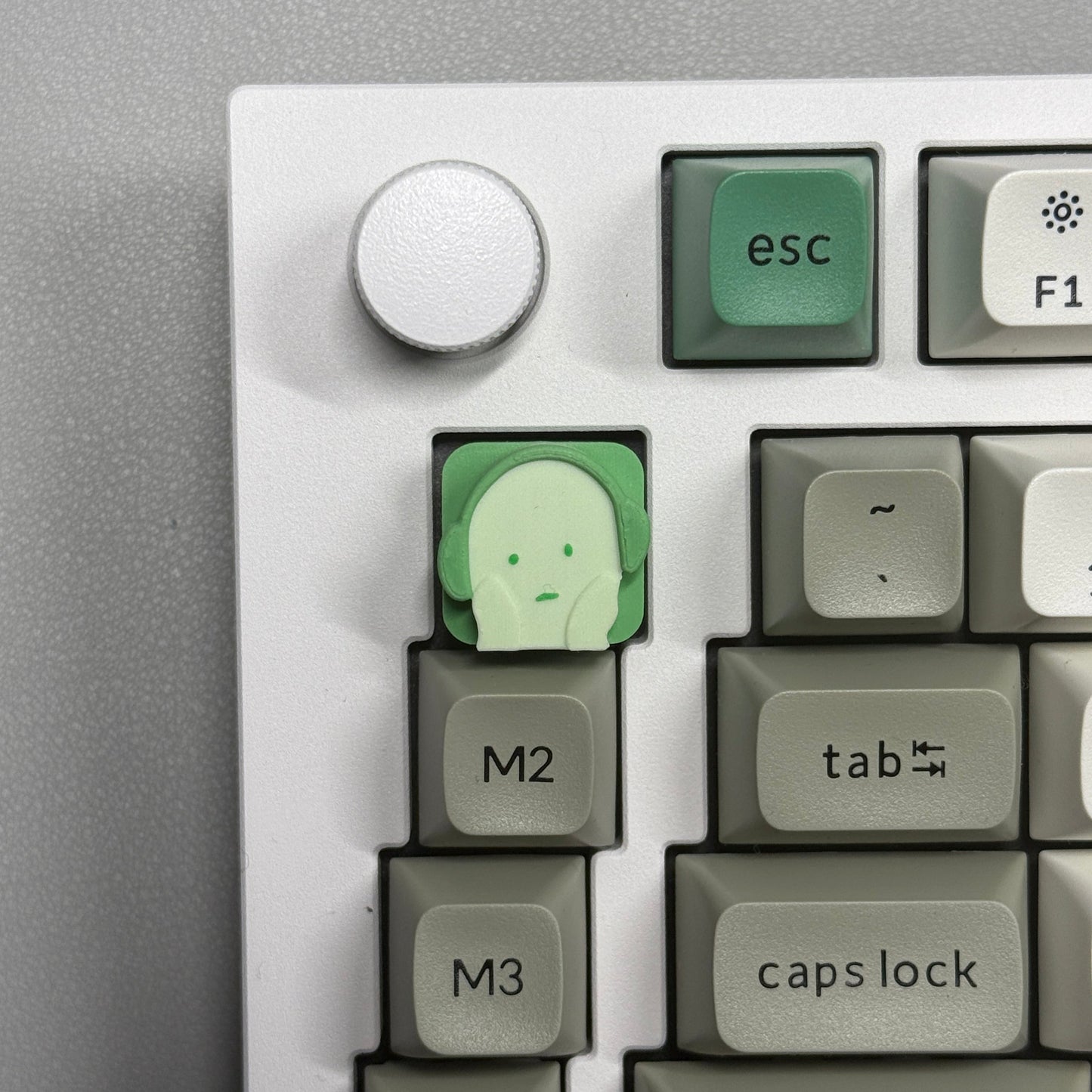 Smiski Headphones Keycap & Keychain | Stress Relief Fidget | Cartoon Collection | 3D Printed Gifts