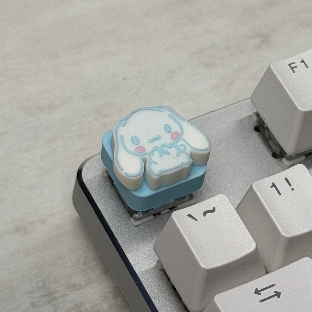 Cinnamoroll Keycap & Keychain | Stress Relief Fidget | Cartoon Collection | 3D Printed Gifts