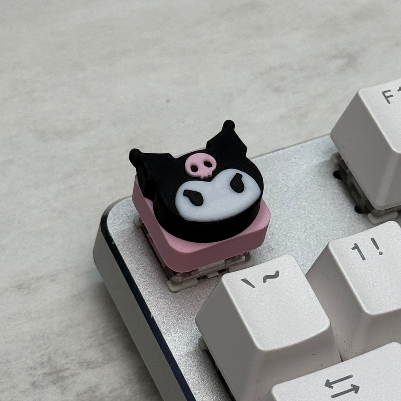 Kuromi Keycap & Keychain | Stress Relief Fidget | Cartoon Collection | 3D Printed Gifts