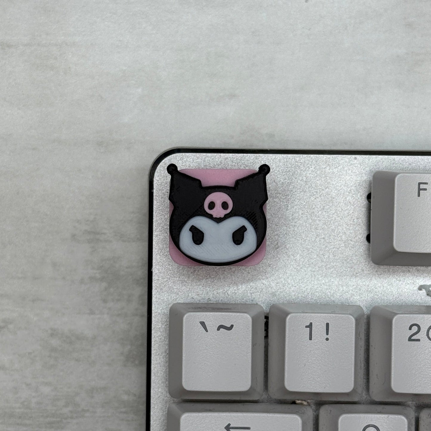 Kuromi Keycap & Keychain | Stress Relief Fidget | Cartoon Collection | 3D Printed Gifts