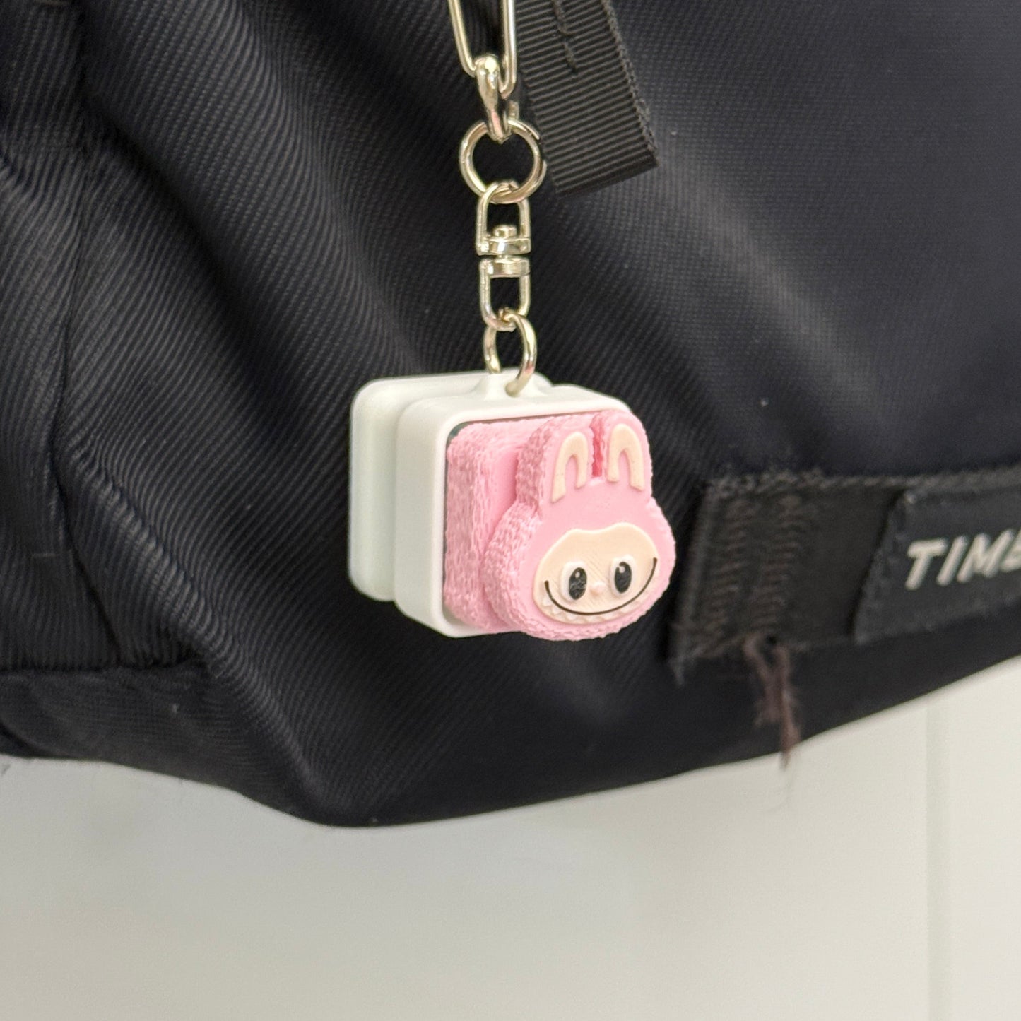 Labubu Pink Keycap & Keychain | Stress Relief Fidget | Cartoon Collection | 3D Printed Gifts