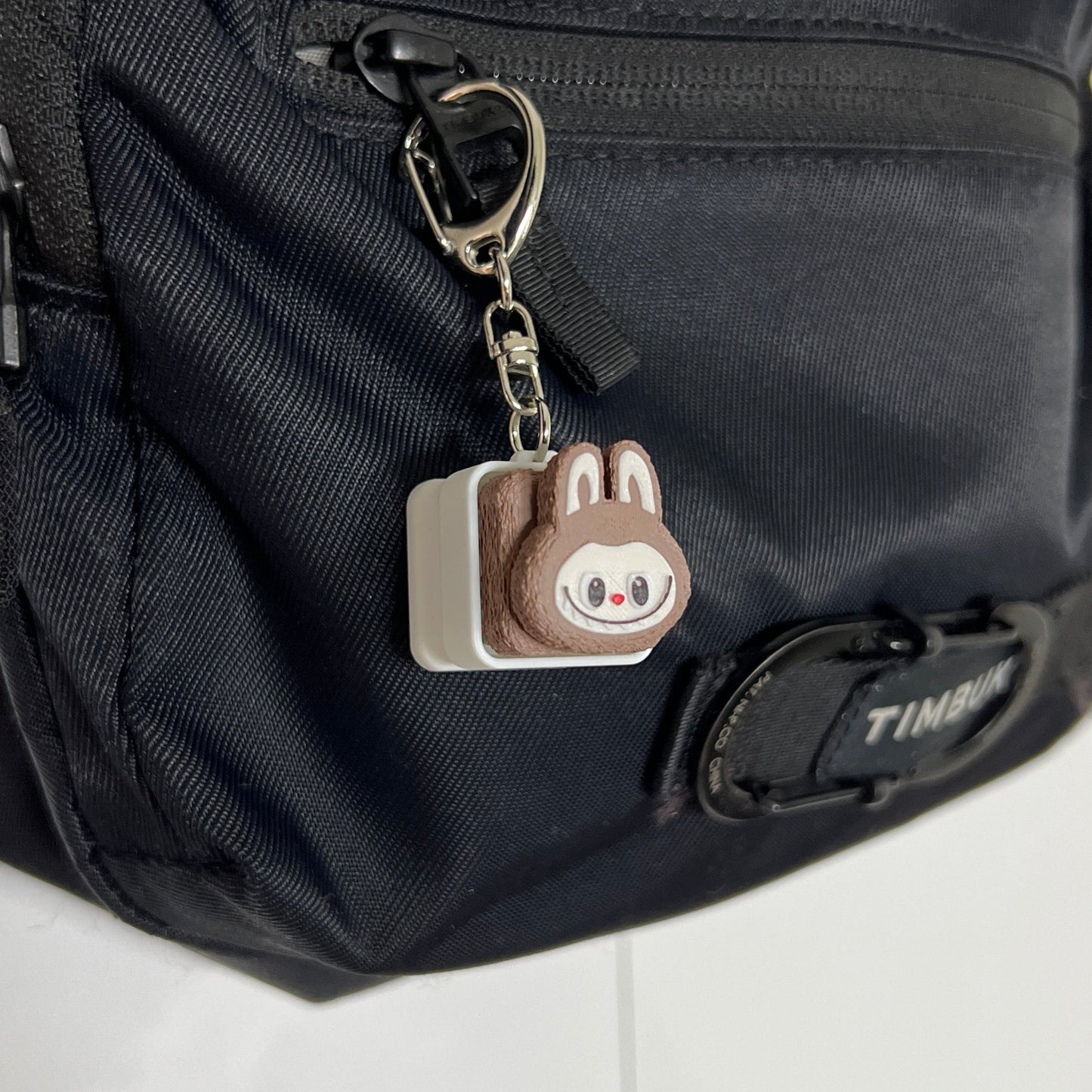 Labubu Brown Keycap & Keychain | Stress Relief Fidget | Cartoon Collection | 3D Printed Gifts