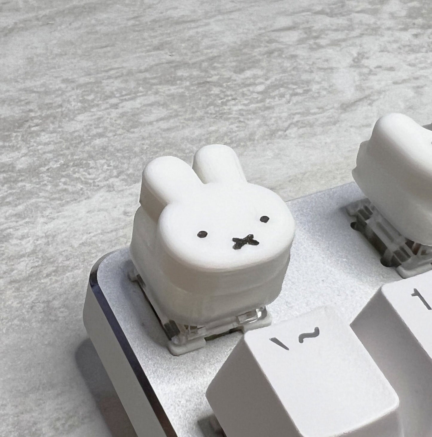 Miffy Keycap & Keychain | Stress Relief Fidget | Cartoon Collection | 3D Printed Gifts