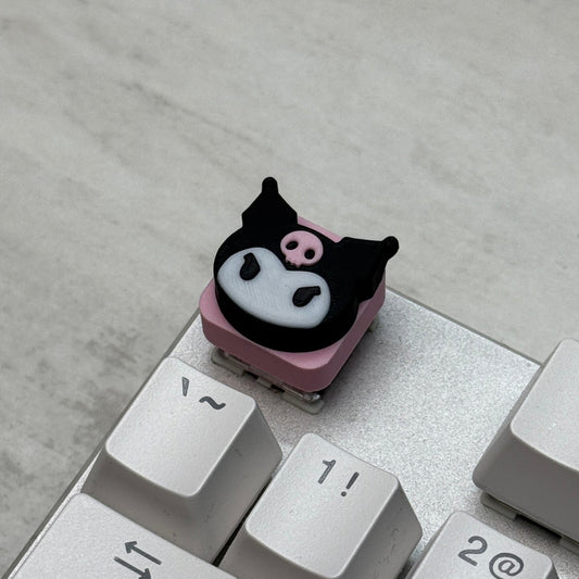 Kuromi Keycap & Keychain | Stress Relief Fidget | Cartoon Collection | 3D Printed Gifts
