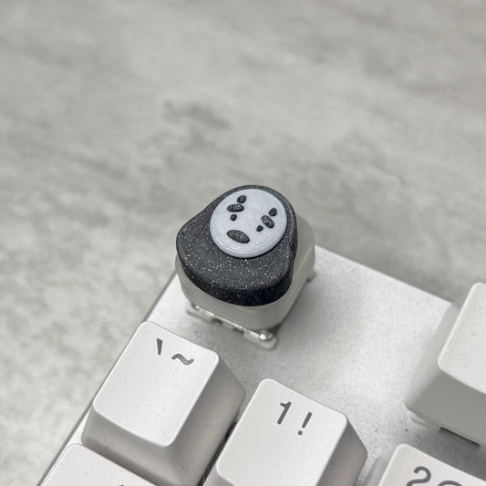No Face Kaonashi Keycap | Cartoon Studio Ghibli Collection | 3D Printed Keyboard Accessory & Gifts